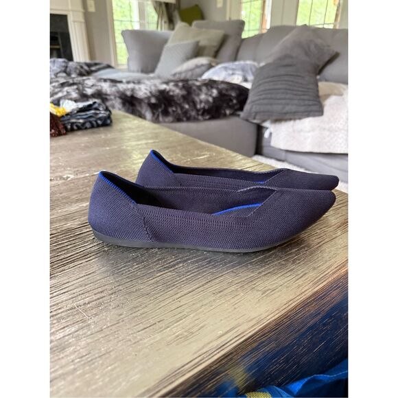 Rothy’s The Point Maritime Navy Flats sz 10.5 EUC - Picture 1 of 7